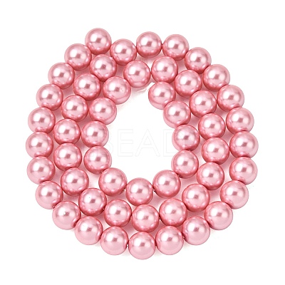 Eco-Friendly Dyed  Glass Pearl Round Beads Strands HY-A002-8mm-RB109-1