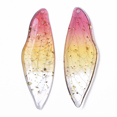 Transparent Epoxy Resin Big Pendants X-RESI-T046-01A-1