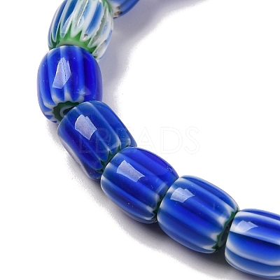 Handmade Lampwork Chevron Beads Strands LAMP-K041-01B-08-1