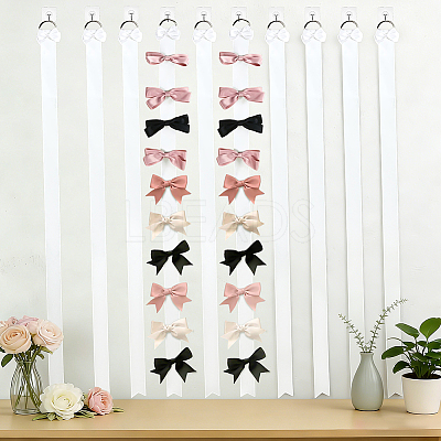 10Pcs Polyester Hairpin Hair Clip Holder Storage Organizer Hanging Ribbon HJEW-FG00049-1