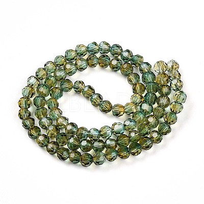 Baking Paint Transparent Glass Beads X1-DGLA-A035-T4mm-A08-1