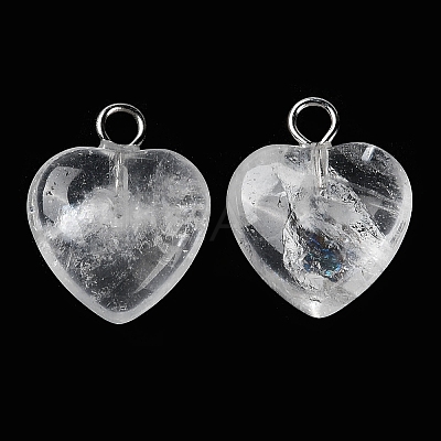 Natural Quartz Crystal Pendants G-E603-01P-10-1