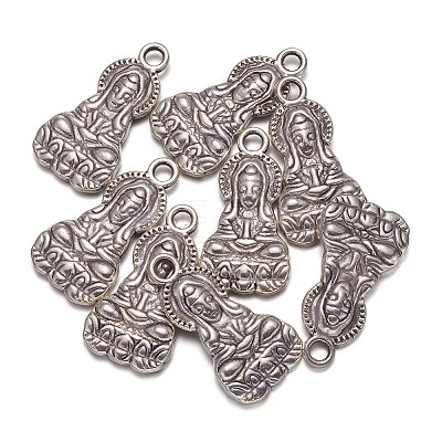 Tibetan Style Alloy Pendants PALLOY-K1363-AS-NR-1