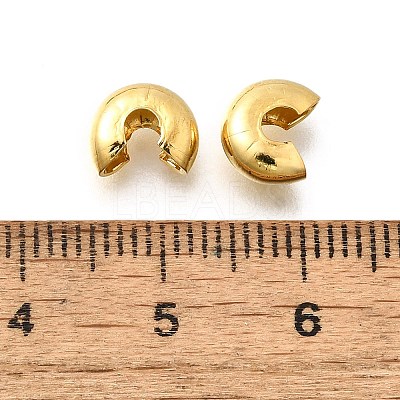 304 Stainless Steel Crimp Beads Covers STAS-P239-34G-06-1