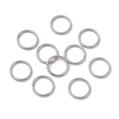 Non-Tarnish 304 Stainless Steel Open Jump Rings X-STAS-C040-01G-P-1