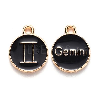 Alloy Enamel Pendants ENAM-S124-01A-08I-1