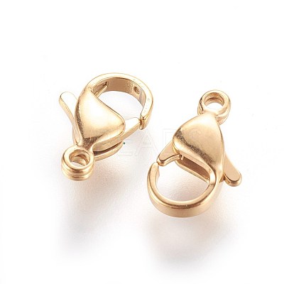 304 Stainless Steel Lobster Claw Clasps STAS-R050-12x7mm-02-1