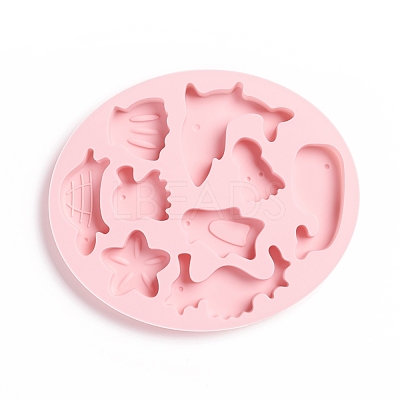 Marine Organism Food Grade Silicone Molds X-DIY-G022-07-1