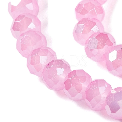 Baking Electroplate Glass Beads Strands LS-DGLA-A039-J10mm-B16-1