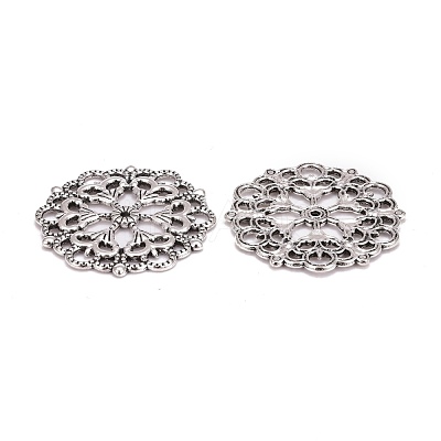 Tibetan Style Filigree Joiners Links X-TIBE-A11623-AS-LF-1