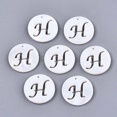 Natural Freshwater Shell Charms SHEL-S276-119H-1