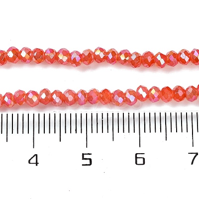 Baking Electroplate Glass Beads Strands DGLA-A039-J4mm-BM-1