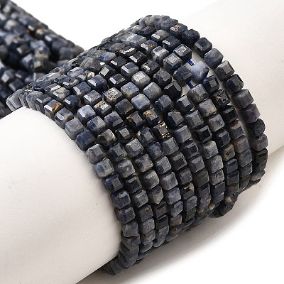 Natural Sapphire Beads Strands G-G259-B04-3x3mm-1