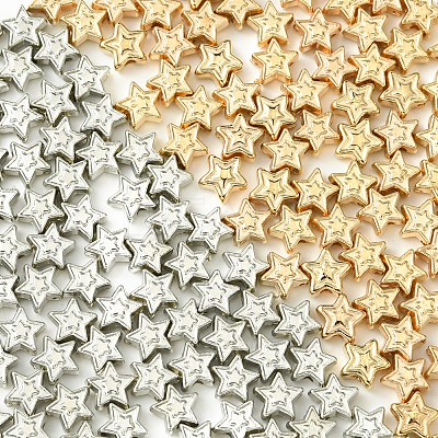 250Pcs 2 Colors CCB Plastic Beads CCB-FS0001-10-1