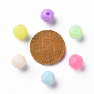 Opaque Polystyrene(PS) Plastic European Beads KY-I004-24A-1