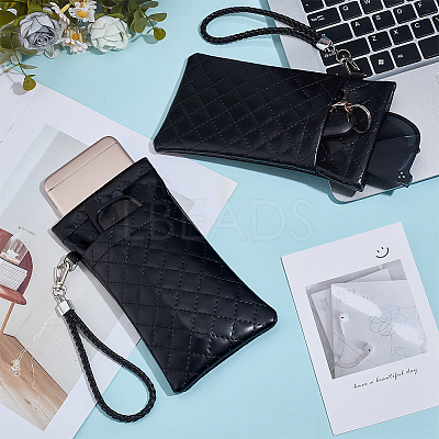 Imitation Leather Eyeglass Cases AJEW-WH0077-083A-1
