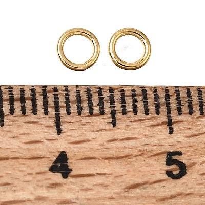Brass Open Jump Rings KK-CBA1A60-06A-G-1
