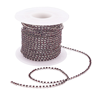 Brass Rhinestone Strass Chains CHC-R125-S6-16S-1