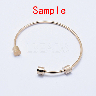 Eco-Friendly 316 Surgical Stainless Steel Cuff Bangle Making STAS-I078-02RG-NR-1
