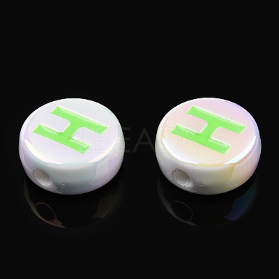 UV Plating Enamel Acrylic Beads PACR-N015-01C-1