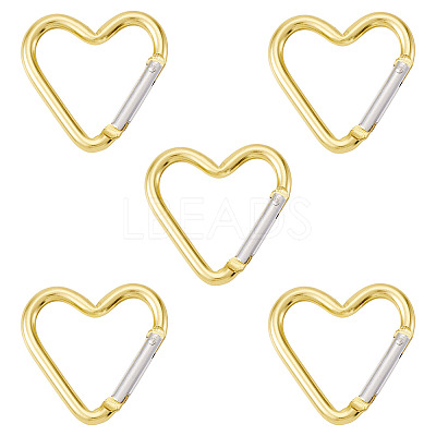 5Pcs Zinc Alloy Spring Gate Rings FIND-TA0009-73J-1