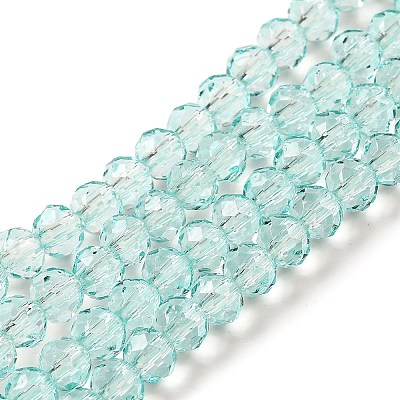 Transparent Baking Paint Glass Beads Strands DGLA-A034-T4mm-D01-1