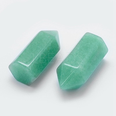 Natural Green Aventurine Pointed Beads G-G760-K07-1