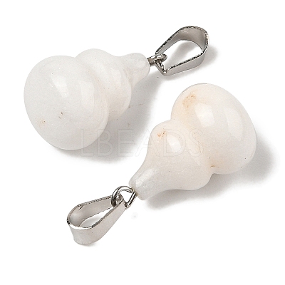 Natural White Jade Pendants G-B127-03P-14-1