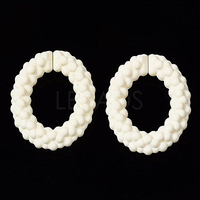 Spray Painted CCB Plastic Linking Rings CCB-Q091-011F-1