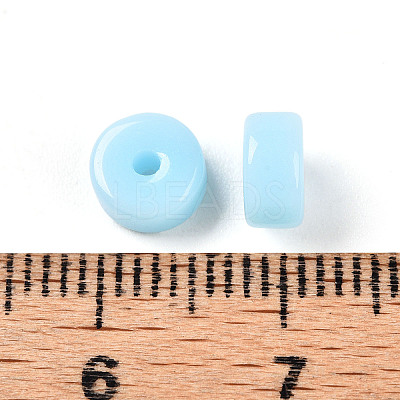 Opaque Solid Color Glass Beads GLAA-N007-6x3mm-A06-1