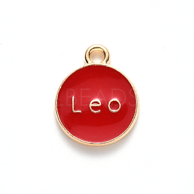 Alloy Enamel Pendants X-ENAM-S124-01A-07G-1