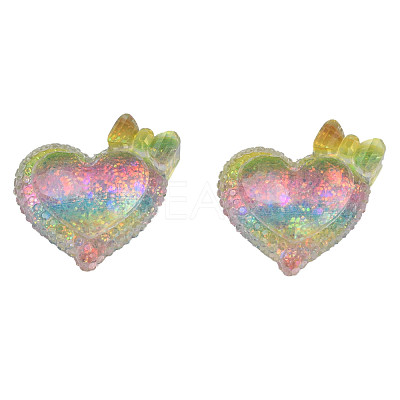 Transparent Epoxy Resin Cabochons CRES-N034-45-1