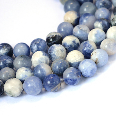 Natural Sodalite Round Bead Strands X-G-E334-4mm-08-1