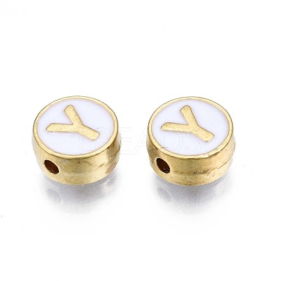 Alloy Enamel Beads ENAM-N052-006-01Y-RS-1