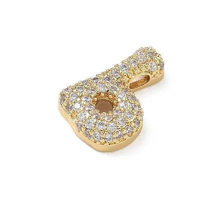 Brass Micro Pave Cubic Zirconia Pendants KK-A300-02G-B-1