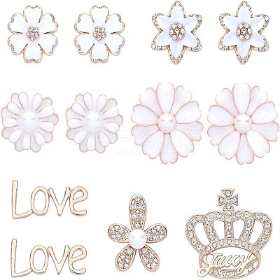 Alloy Rhinestone Cabochons PALLOY-OC0002-15LG-1