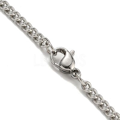 201 Stainless Steel Necklaces NJEW-Q336-01V-P-1