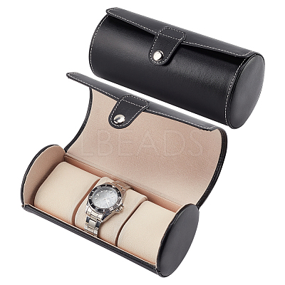 Column PU Leather Watch Boxes CON-WH0094-07A-1