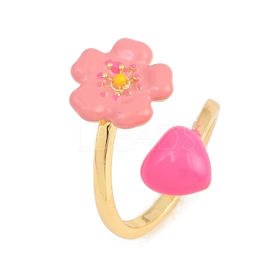 Brass Cuff Open Rings for Women KK-CBA17E5-03G-01-1