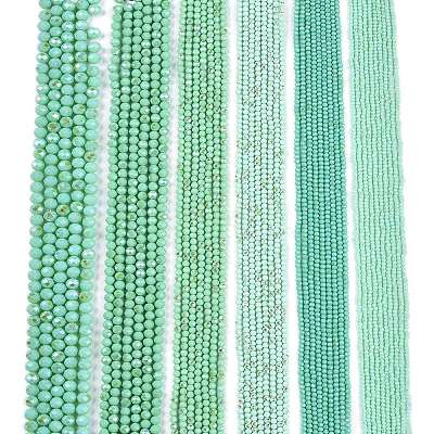 Electroplate Opaque Solid Color Glass Beads Strands LS-EGLA-A044-P1mm-L14-1