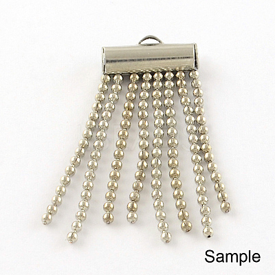 Iron Slide On End Clasp Tubes X-IFIN-R212-4.0cm-P-1