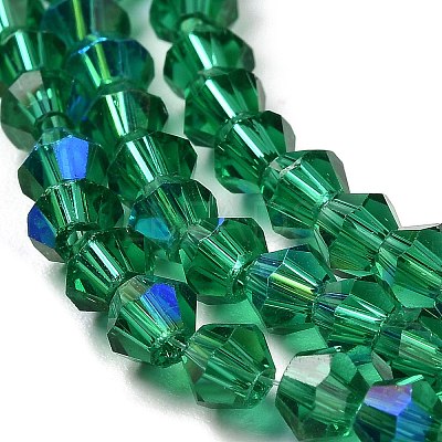 Transparent Electroplate Glass Beads Strands LS-EGLA-A039-T4mm-L10-1