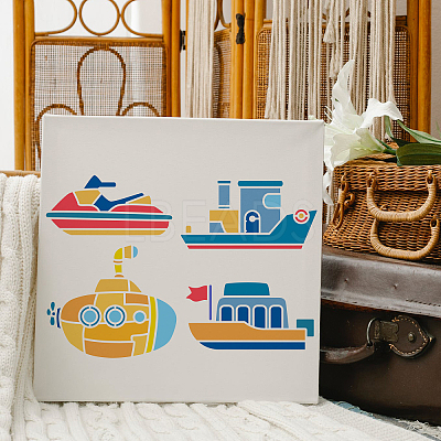 PET Hollow out Drawing Painting Stencils Sets for Kids Teen Boys Girls DIY-WH0172-442-1