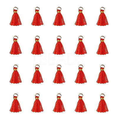 Polycotton(Polyester Cotton) Tassel Pendant Decorations FIND-YW0004-58B-1