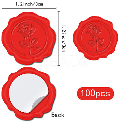 Adhesive Wax Seal Stickers DIY-CP0010-69A-1