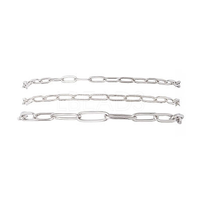 3Pcs 304 Stainless Steel Bracelets BJEW-JB12463-1