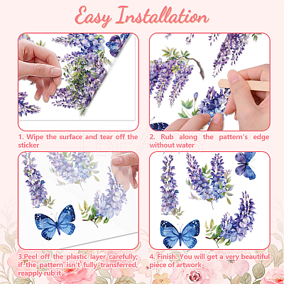 3 Sheets 3 Styles PVC Waterproof Decorative Stickers DIY-WH0404-066-1