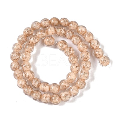Handmade Gold Sand Lampwork Beads LAMP-Z009-01J-1