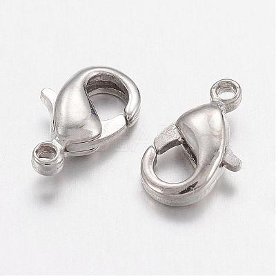 Brass Lobster Claw Clasps KK-901-N-NF-1
