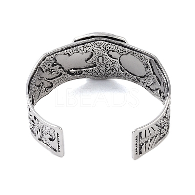 Constellation Alloy Open Cuff Bangles for Women Men LS-BJEW-C064-01AS-08-1